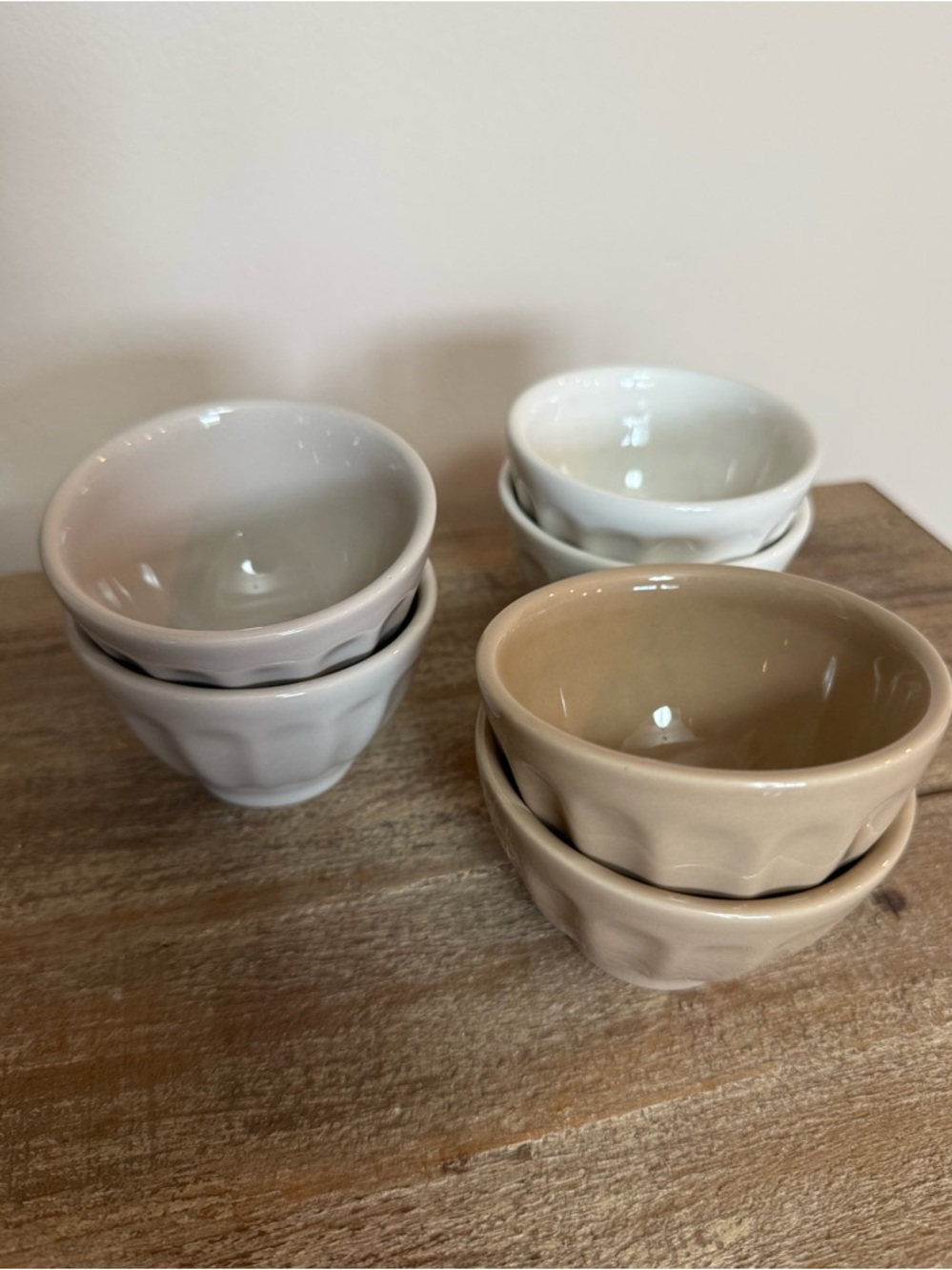 anthropologie | the latte stoneware nut bowls | assorted set of 6 - Picture 3 of 6